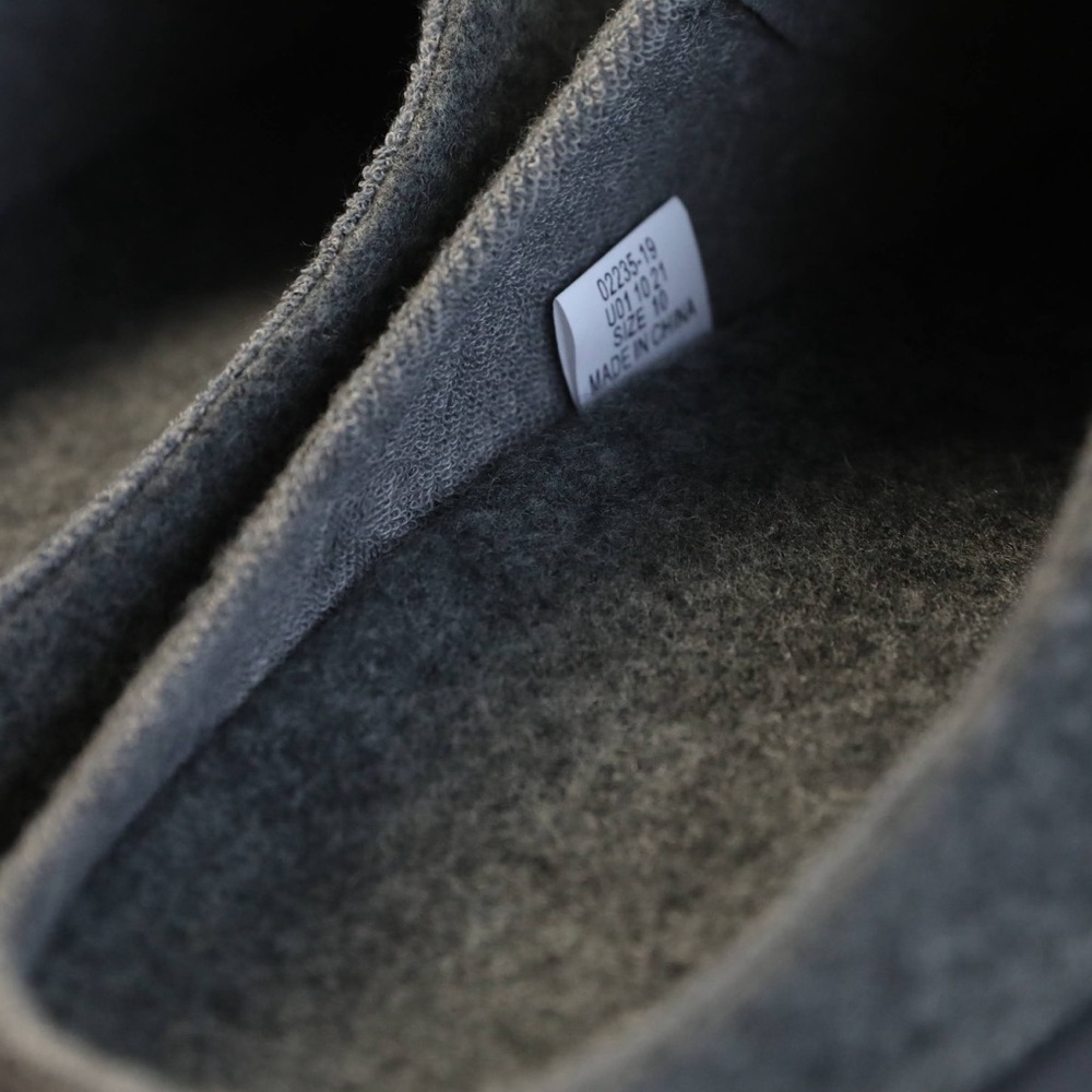 NWT Strole Men's Wool Clogs Orthopedic Support Gray new wide foot comfy cozy - Picture 5 of 8